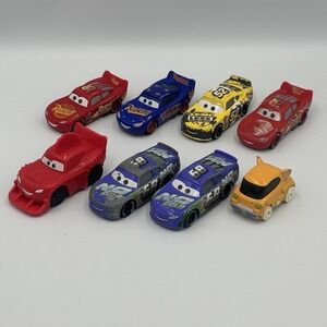 Disney Pixar Cars Diecast Car Lighting McQueen + More Lot Of 8